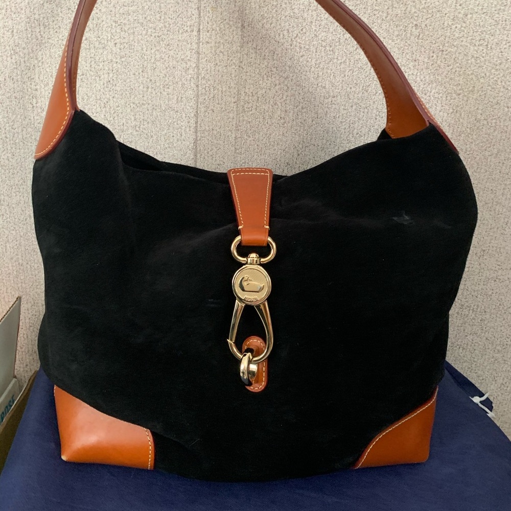 Dooney & Bourke Belvedere Logo Lock Shoulder Bag